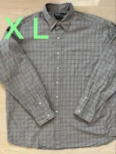 90s ポロラルフローレンLOWELLSPORTグレンチェック　ポニー無し