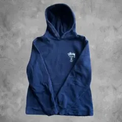 STUSSY ステューシー　ワールドツアー　パーカー　ネイビー　L