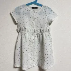 Petits Pois Vert BeBe 半袖ワンピース 110