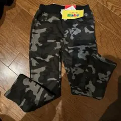 迷彩柄キッズロング裏起毛パンツ　100㎝