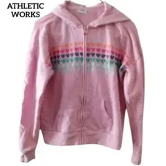 ❤１点限り❤ATHLETIC WORKS ピンク ハートパーカー XL キッズ
