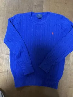 ラルフローレン ケーブルニット 150サイズ ブルー