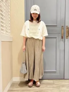 studio CLIP ランダムプリーツスカーチョ