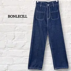 ボンルシール BONLECILL デニムパンツ ワイド ジーンズ インディゴ Sのサムネイル