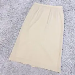 MISSEL ミゼール 美品 ロングタイトスカート ベージュ 13号相当 日本製のサムネイル