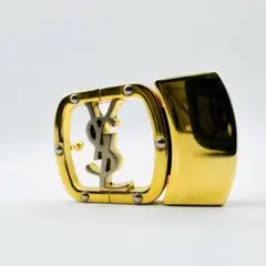 美品】サンローラン ベルト バックル ゴールド  ロゴ ヴィンテージ 希少 2026年最新】Yves Saint Laurent カラー：ゴールド系 メンズ ベルトの