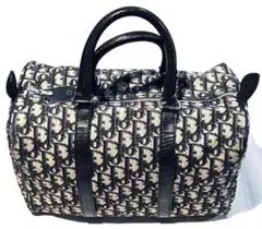 【美品】Christian Dior トロッター　ハンドバッグ　ボストン型