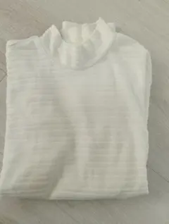 MASTERS ゴルフウェア　ホワイトタートルネックシャツ