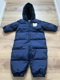 baay GAP ネイビー アウター クマアップリケ付き ジャンプスーツ