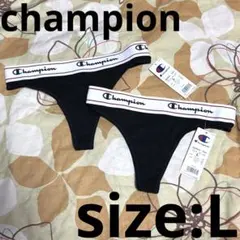 新品 ☆ champion ☆ Tバックパンツ2枚セット ☆ レディース ☆ Lのサムネイル