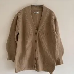 &.NOSTALGIA 長袖 リブニットカーディガン