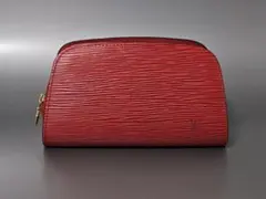 Louis Vuitton エピレザーポーチ ドーフィーヌPMレッド - メルカリ