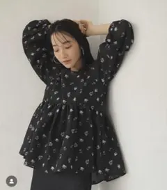 2024 SLOBE IENA habi フラワージャガードブラウス F SLOBE IENA（スローブイエナ）の「《予約》habi フラワー