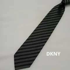 DKNY ネクタイ ストライプ柄 ブラック