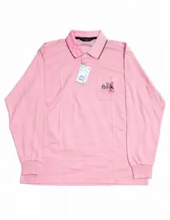 新品 Munsingwear 長袖ポロシャツ ピンク LL