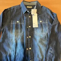 GU デニムブルー 薄手長袖シャツ 130サイズ　タグ付き