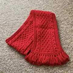 インバーアラン INVERALLAN ウールマフラー SHIPS別注 赤