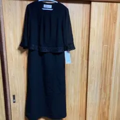 新品タグ付きSOIR BENIR ブラックフォーマルドッキングワンピース9