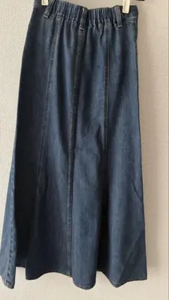 デニム マーメイドスカート マキシ丈