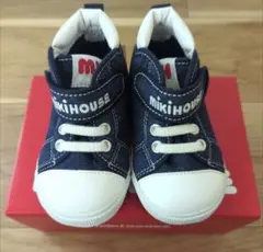 【新品タグ付】ミキハウス シューズ スニーカー デニム 13.5cm