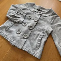 ☆ジャケット　ショート丈　七分袖　グレー　M