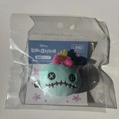 サンキューマート　ぬいぐるみ前髪クリップ　スクランプ　スティッチ　ディズニー