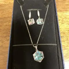 スワロフスキー　ネックレス　ピアス　セット　韓国　SWAROVSKI