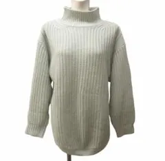 anySiS ライトグリーン タートルネックニット