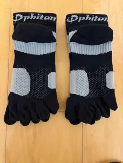 新品未使用phiten ファイテン足王ソッキング５本指ソックス 黒2足セット