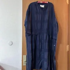 ドラッグストアーズ　fu−ai ネイビー　ワンピース，羽織