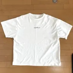 Knowing ワンポイント刺繍Tシャツ L ホワイト オーバーサイズ 白 半袖のサムネイル