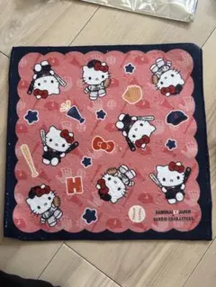 サンリオ×侍ジャパン タイトーくじ E賞 ハンドタオル ハローキティ