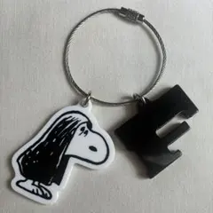 スヌーピー　イニシャルキーホルダー　F　藤井風黒タオル　prema