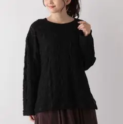 グローバルワーク＊未使用　ふくれジャガードチュニック