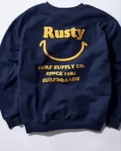 RUSTY スウェット トレーナー ネイビー LLサイズのサムネイル