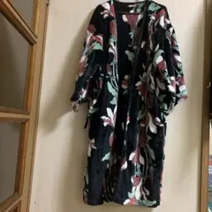 チャイハネ カヤ 花柄 フリースガウン