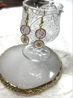 桜のピアス　ハンドメイド