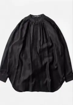✳︎nicholson & nicholsonコットン サテン チュニック シャツのサムネイル
