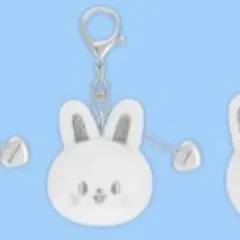 SKZOO FACE KEYRING SILVER Ver.