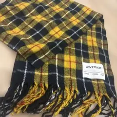 超美品！LOVETOXIC チェック柄マフラー