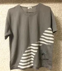 グレー 半袖Tシャツ　レディース　シニア
