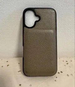 ハナトラ iPhone16 ケース グレージュ（箱無し）