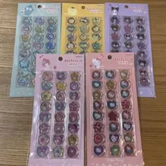 サンリオ　おはじきふうシール　５枚セット