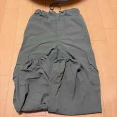 カーゴパンツ カーキ ウエストゴム 裾絞り