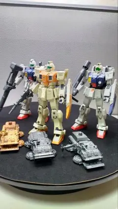 HG 陸戦型ジム　陸戦型ガンダムジムヘッド　陸戦型ガンダム地上戦セット