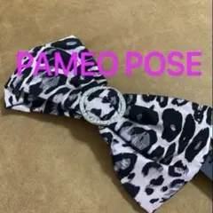 PAMEO POSE レオパード柄 ビジュー付き リボンバレッタのサムネイル