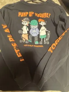 長袖Tシャツ ブラック LET'S PLAY TOGETHER