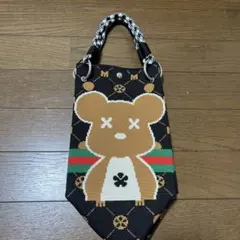 D.KELLY ニットパラコードバッグ ベア くま 茶 ブラウン