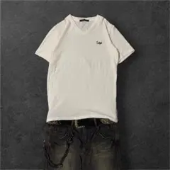 y2k archive Waffle knit V-neck T-shirt
