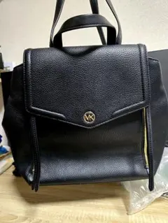 MICHAEL KORS FREYA BACKPACK ブラックレザーリュック